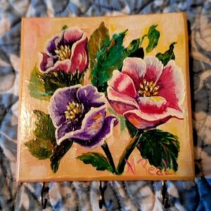 Floral Art Hook Board